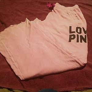 Pink Victoria's Secret sweat pants